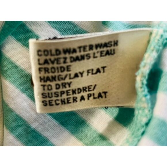 Ben Hogan Men's Mint Green Striped Polo Collared Short Sleeve Medium - Picture 7 of 9